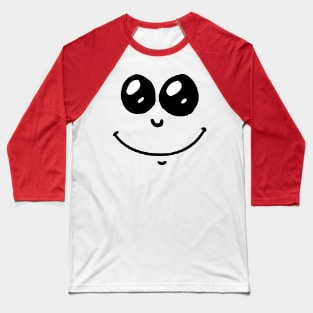 Smile Emoji Face Baseball T-Shirt